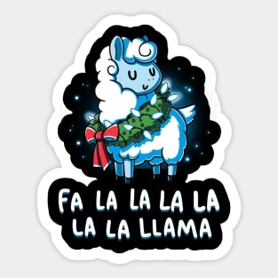 Christmas Llama Sticker